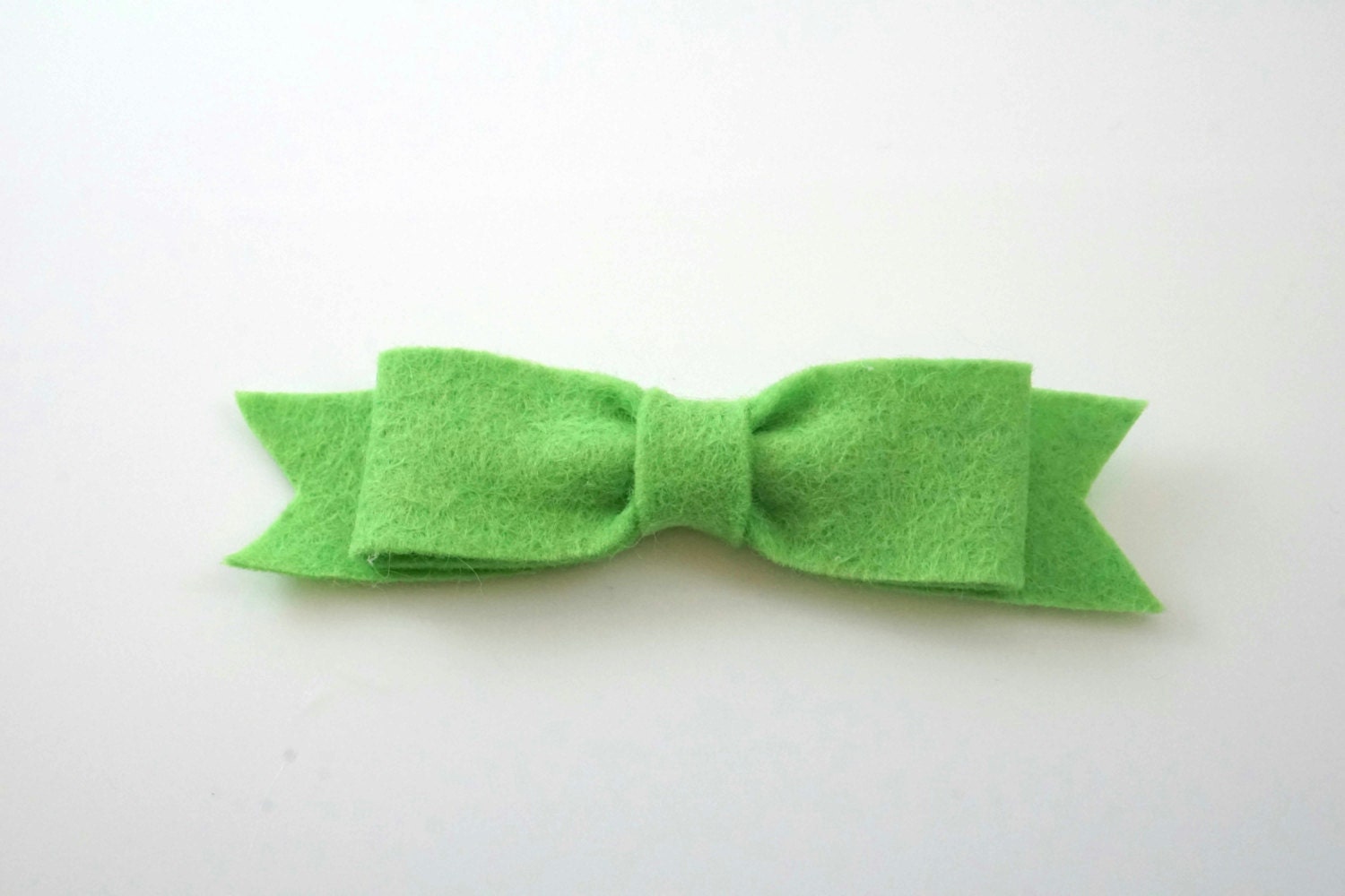 lime green felt hair bow hair clip barrette by lime green felt hair bow hair clip barrette by