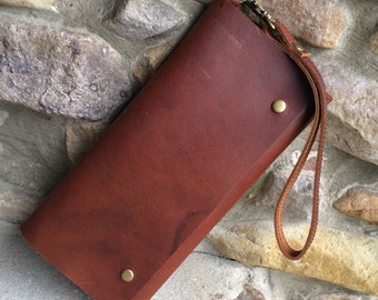 Womens Leather Wallet, Leather smart phone wallet, womens wallet, women's wallet, long wallet