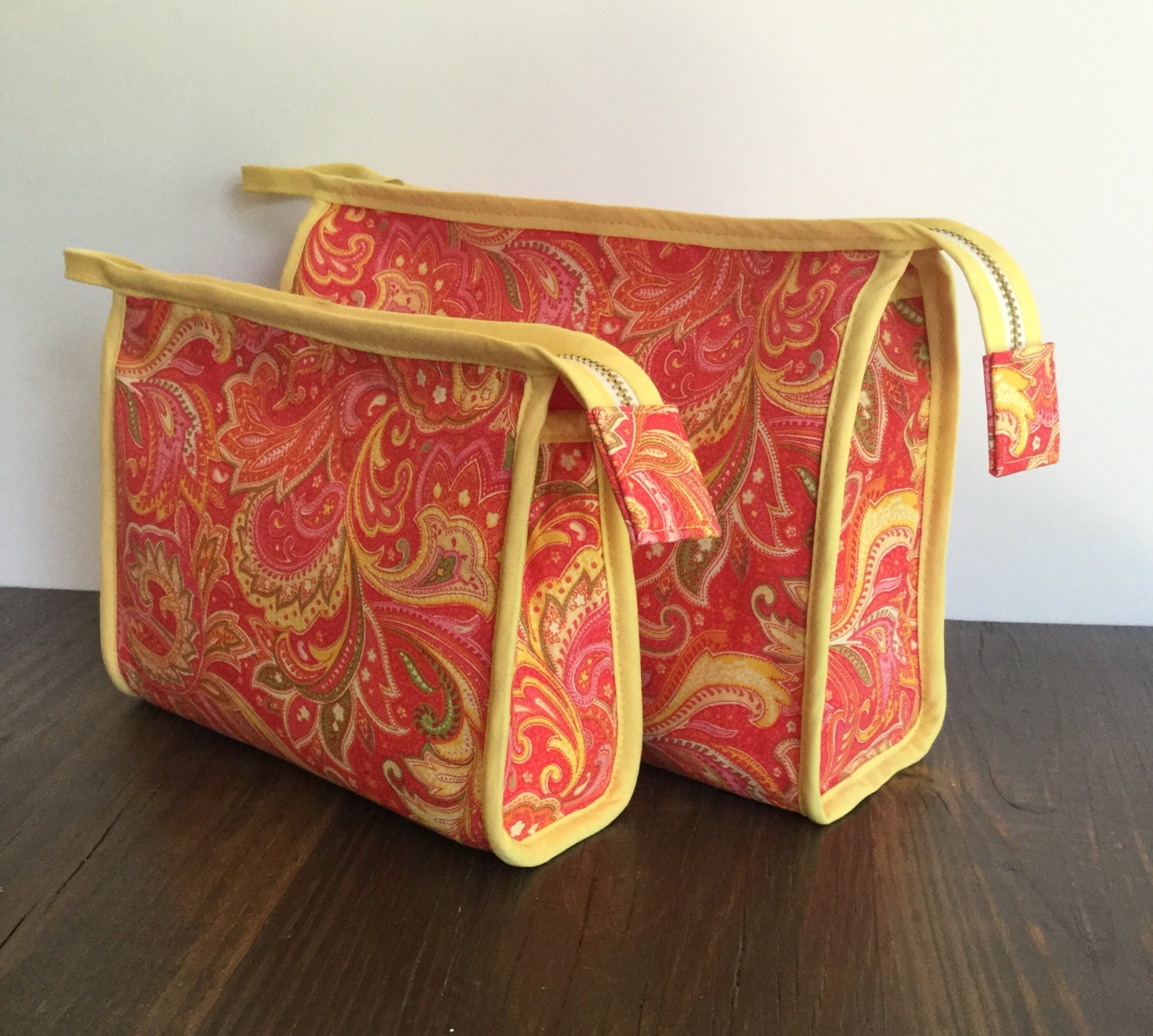 Zip Makeup Bag Duo PDF Pattern by MergeBags on Etsy