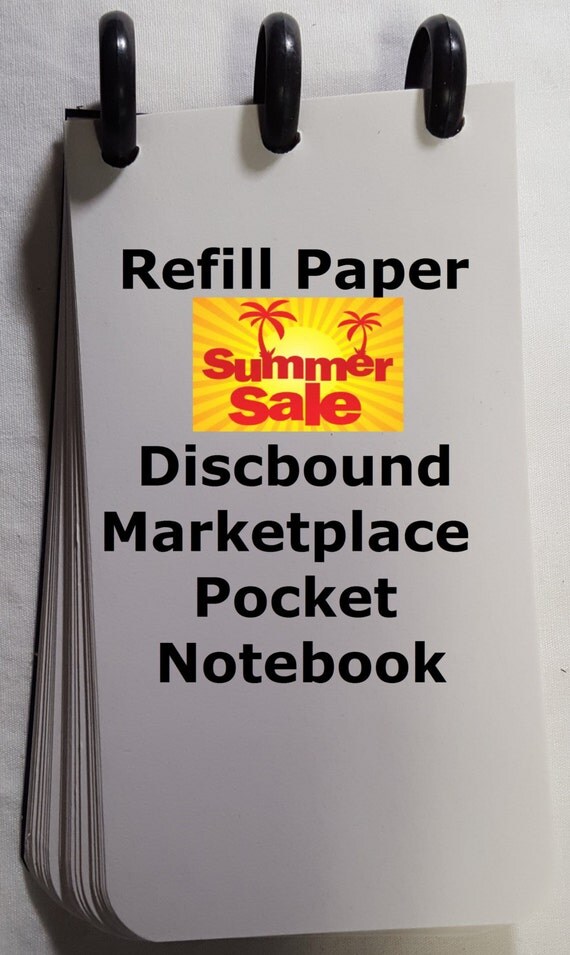 Pocket Notebook Refill Paper MULTIPACK by DiscboundMarketplace