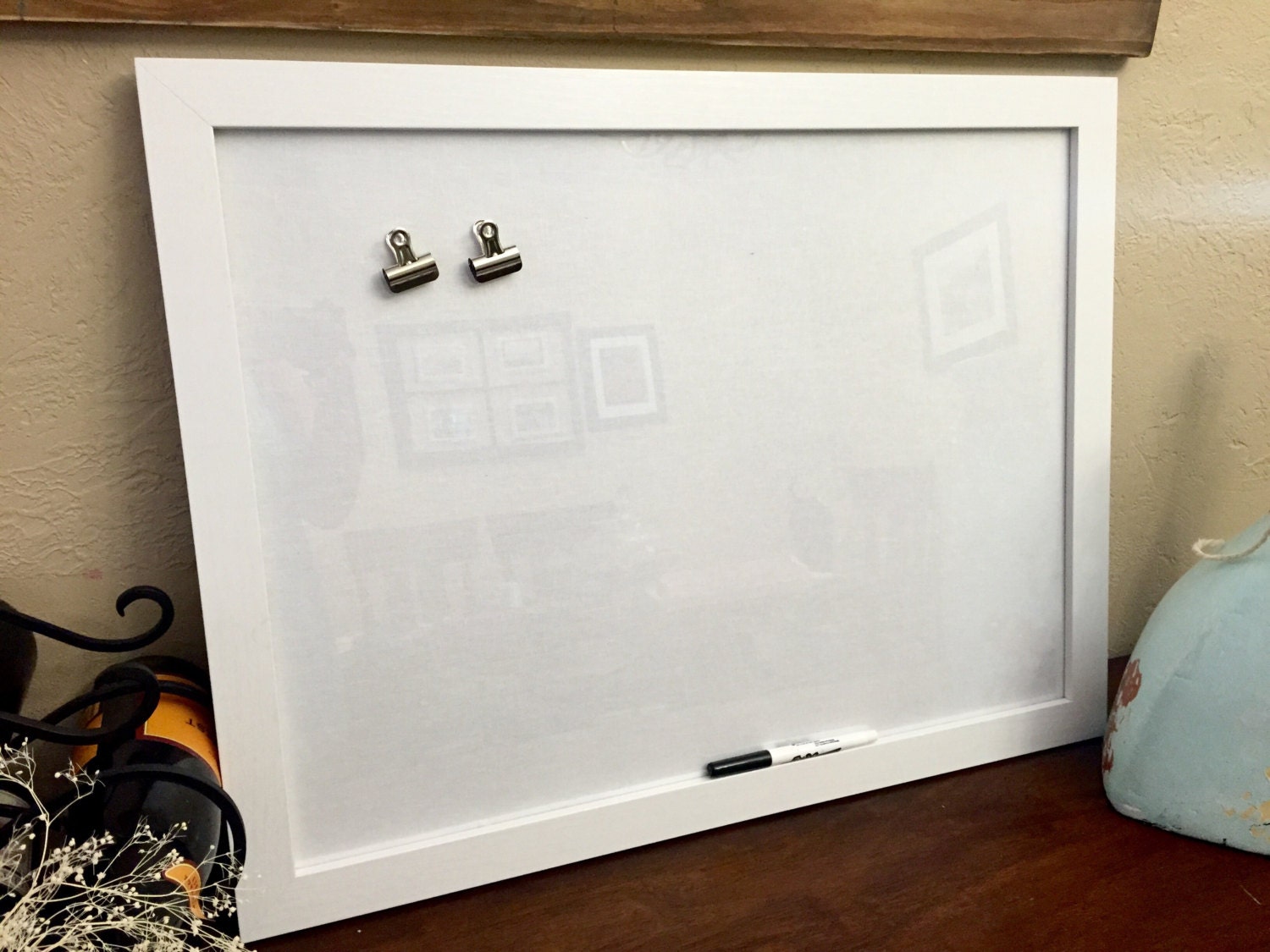 Dry Erase Framed Message Board bulletin memo