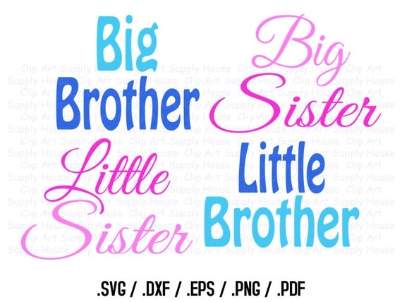 Download Big Brother Big Sister Little Brother Little Sister SVG