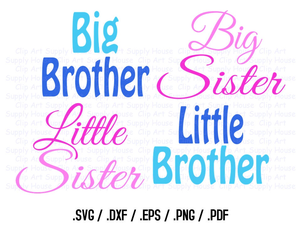 Download Big Brother Big Sister Little Brother Little Sister SVG