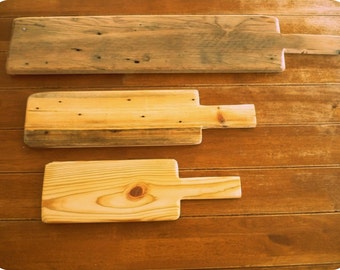 Plank of wood in the former farm house style