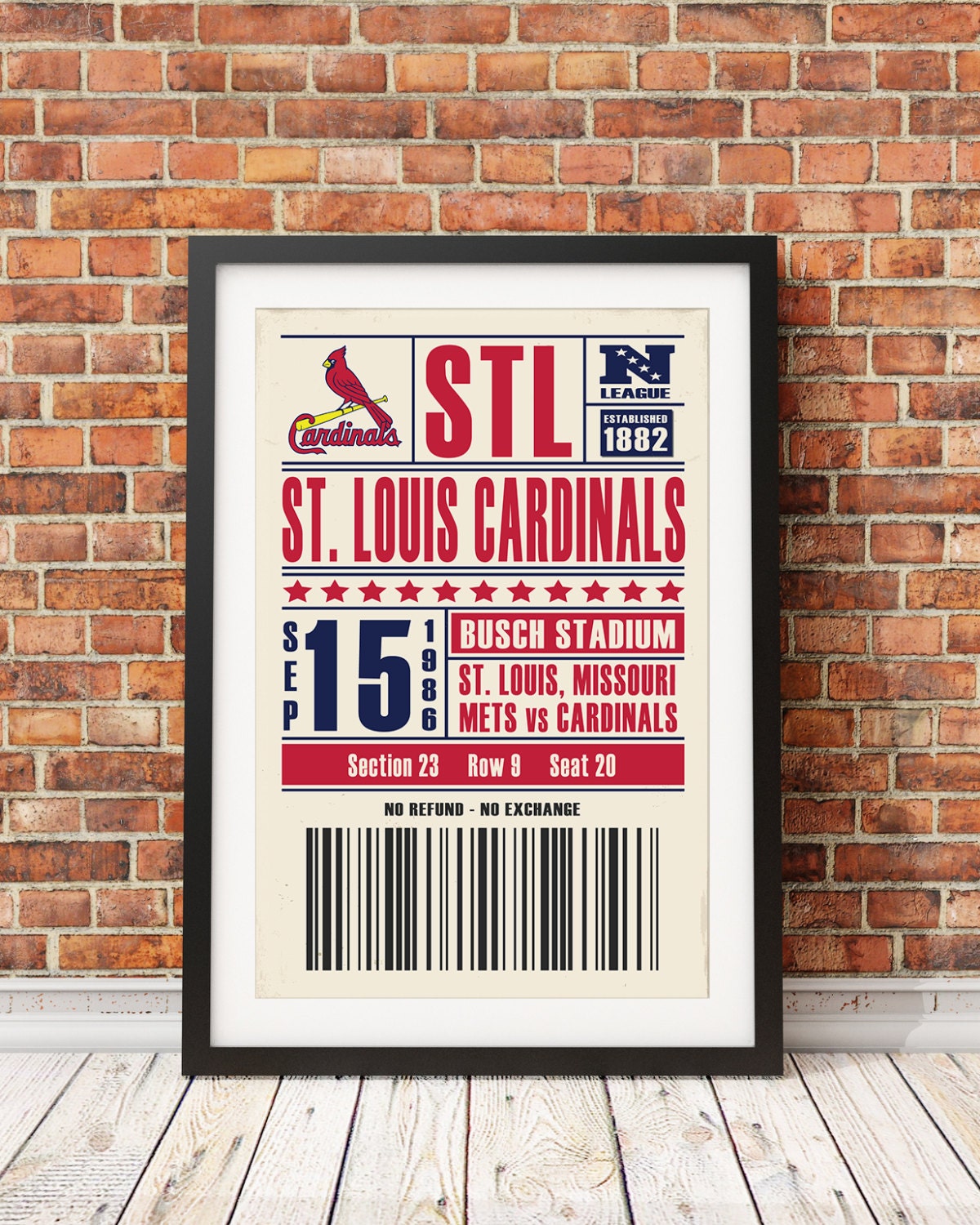 St. Louis Cardinals Ticket Print