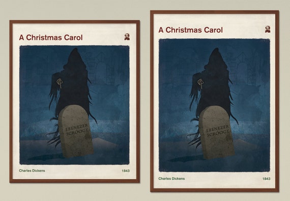 A Christmas Carol Charles Dickens Large literary poster