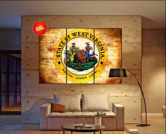 28 Wvu Home Decor West Virginia Seal Flag State | west virginia seal flag state flag wall art canvas print seal 28 Wvu Home Decor West Virginia Seal Flag State | west virginia seal flag state flag wall art canvas print seal