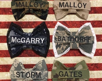 Nametape Bows- Military Bows- Marine Bow- Army Bow- Airforce Bow- Navy Bow