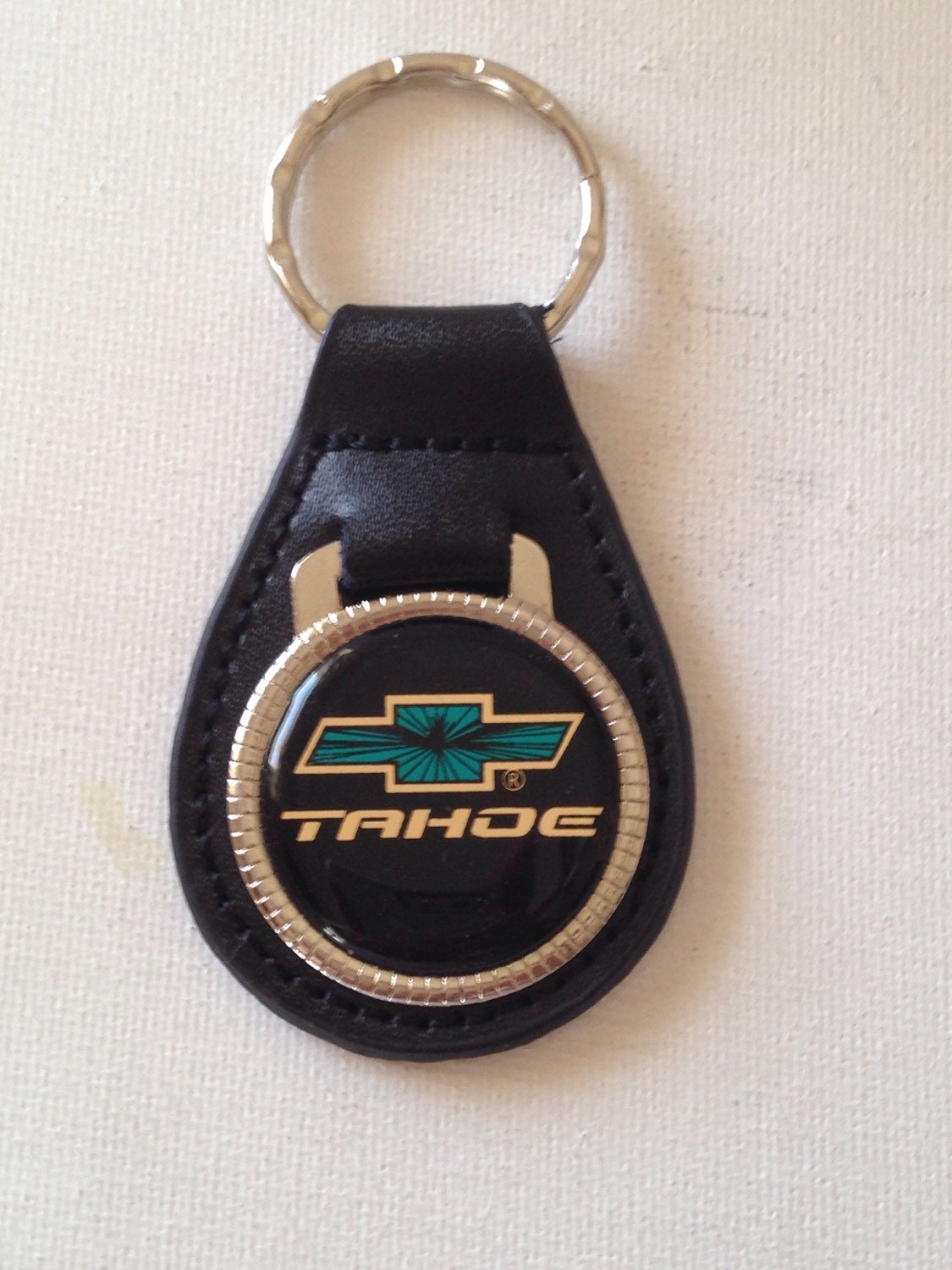 Chevy Tahoe Keychain Genuine Leather Chevrolet Key Chain