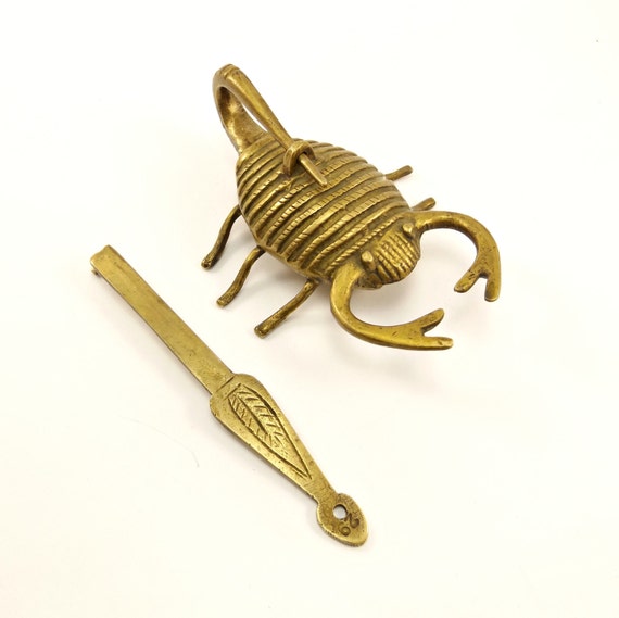 Rare Scorpion Shaped Padlock Vintage Lock