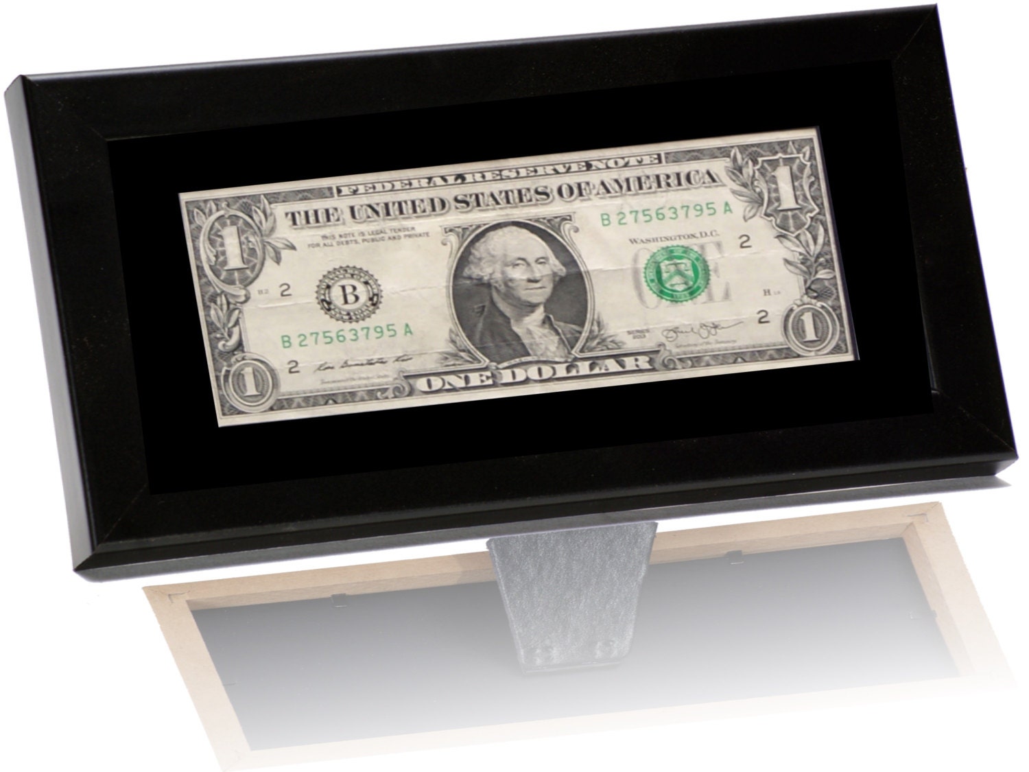 First Dollar Frame With Mat This 5x10inch Black Frames Has