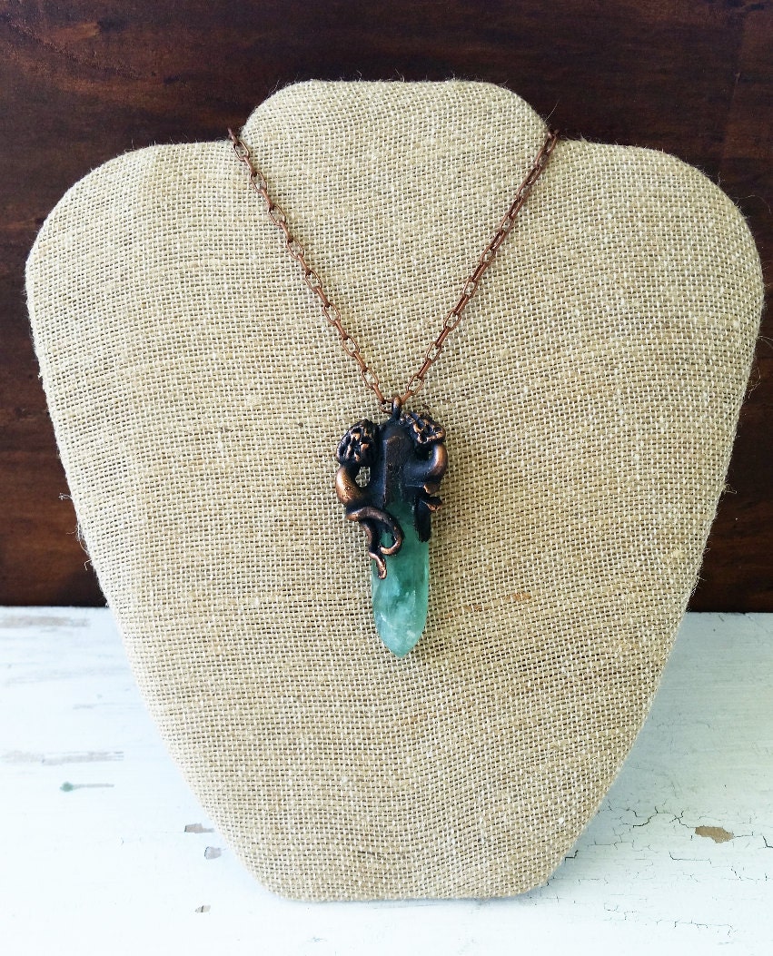 Morel Mushroom NecklaceElectroformed by TheBronzeHoneyBee on Etsy
