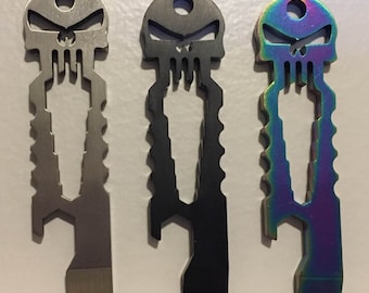 Punisher Skull EDC Tool (Bottle Opener, Pry Tool, Nail Puller, Hex Tool) - Everyday Carry from Tactical Panda