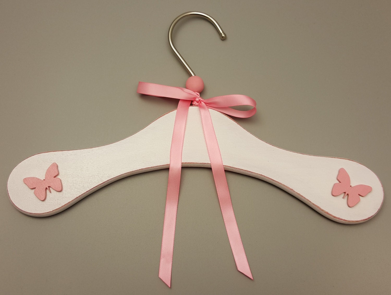 Decorated Wooden Hanger Hanger For Baby Clothes Teddy Bear