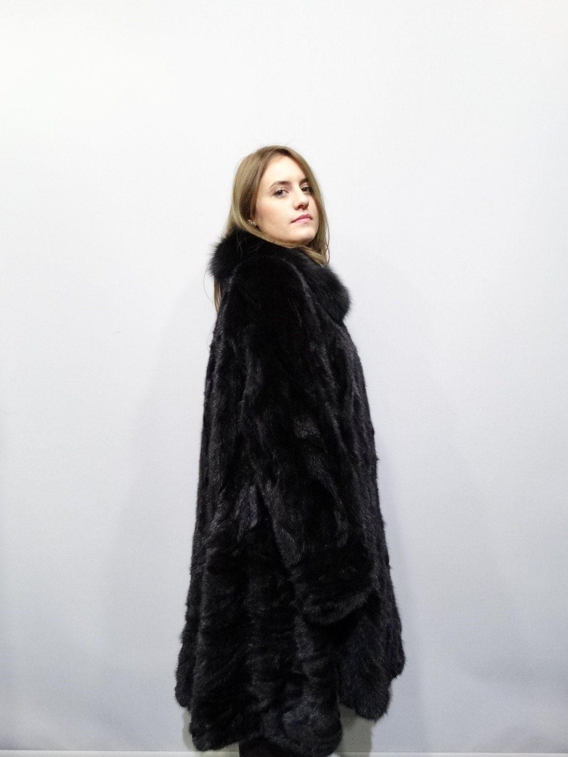 Real Fur Coats Womens Tradingbasis Real Fur Coats Jackets Black Rabbit Knitted Vest With Wool Knitting 619 Ping Fashions Online