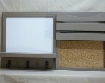 Dry Erase Message Center - Cork Board - Entryway Décor - Kitchen Décor - Office Décor - Message Center