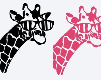 Cool Giraffe SVG Digital cutting file Instant Download - Use on your cutting machine