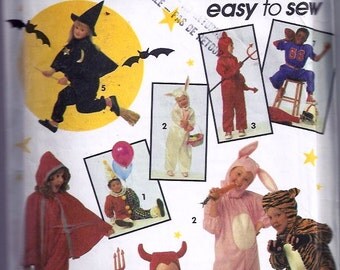 Clown Bunny-Lapin Devil-Démon Tiger-Tigre Red Cape-Chaperon rouge Costumes