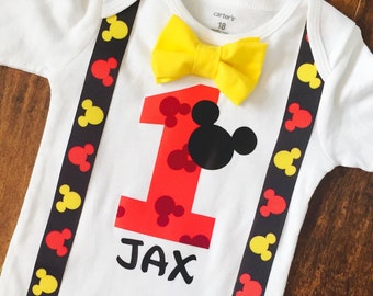 Mickey Mouse Birthday Outfit Boys Birthday Outfit Mickey Mickey Mouse Birthday Outfit Boys Birthday Outfit Mickey