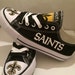 New Orleans Saints tennis shoes by sportshoequeen on Etsy