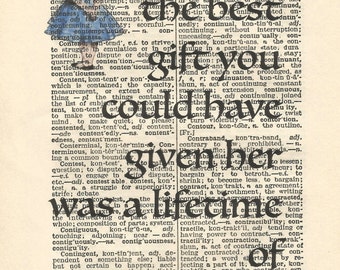 alice in wonderland vintage print wall art
