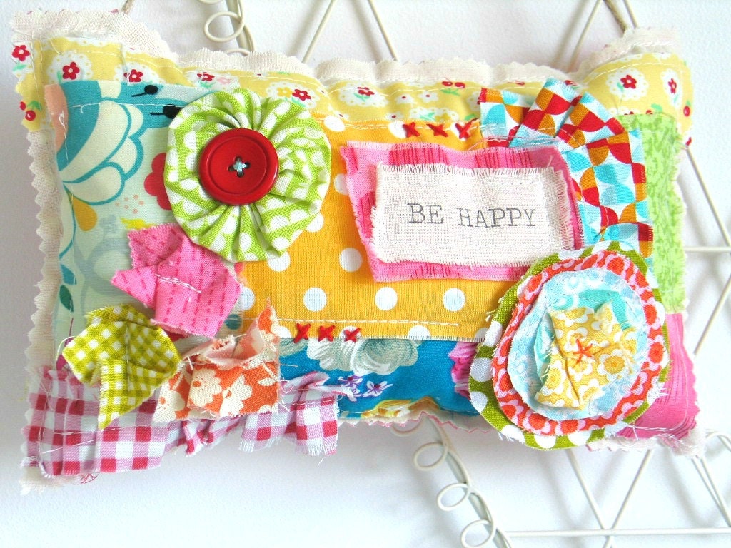 SALE Fabric Door Hanger / Handmade Door Hanger / Shelf Siter