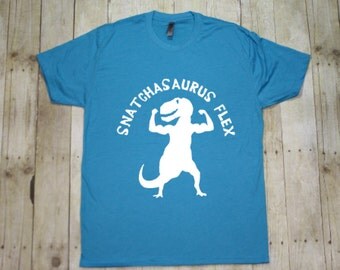 Snatchasaurus Flex -Gym Shirts - Workout Shirts - Gym T Shirt-Fitness T Shirt - Funny t-shirts - shirt -TBS015