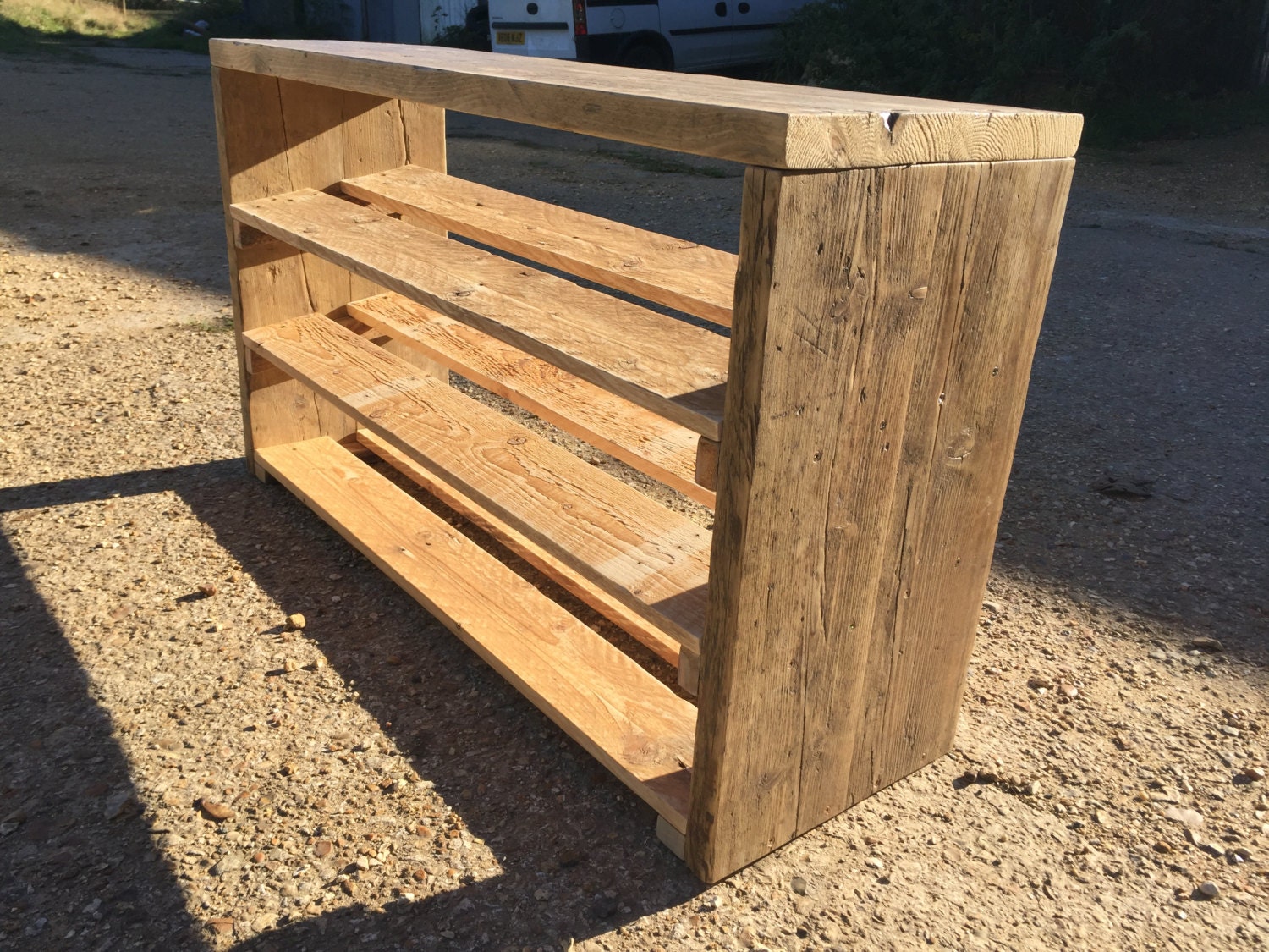 Reclaimed Wood Shoe Rack