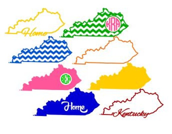 Download Set of 8 State of Kentucky Designs SVG Studio 3 DXF EPS