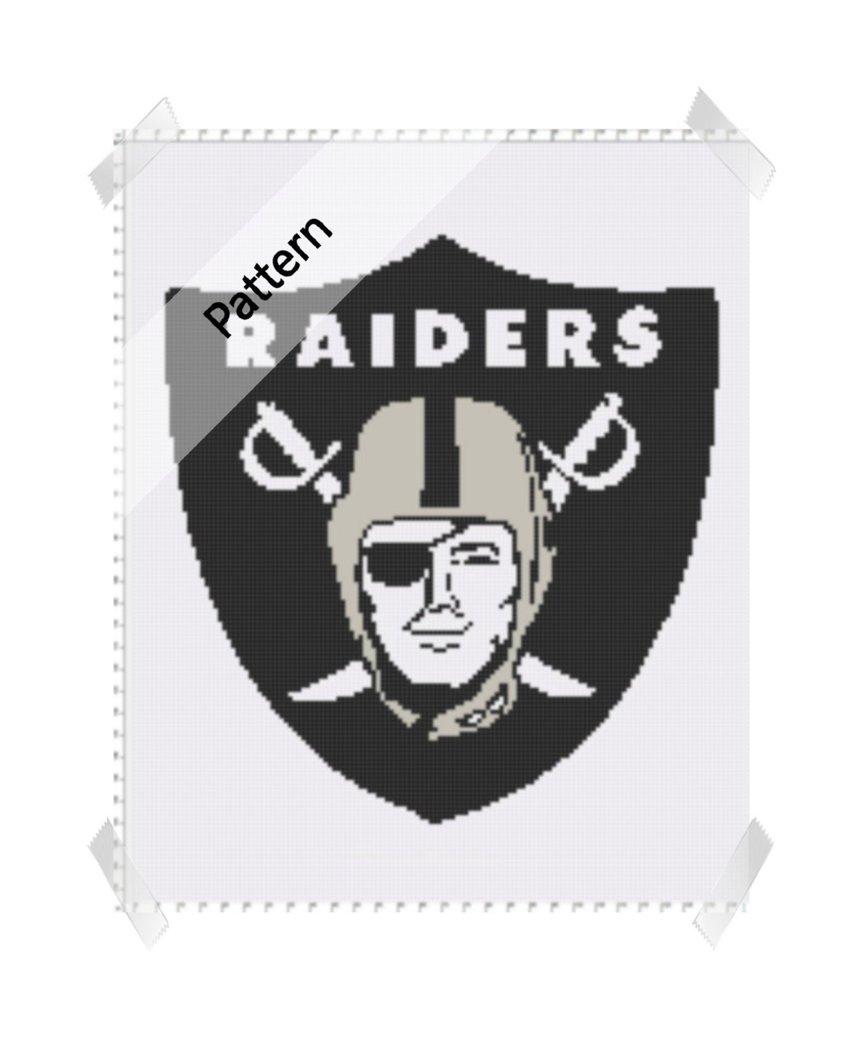 Oakland / Raiders / Pattern / Crochet / NFL / Instant