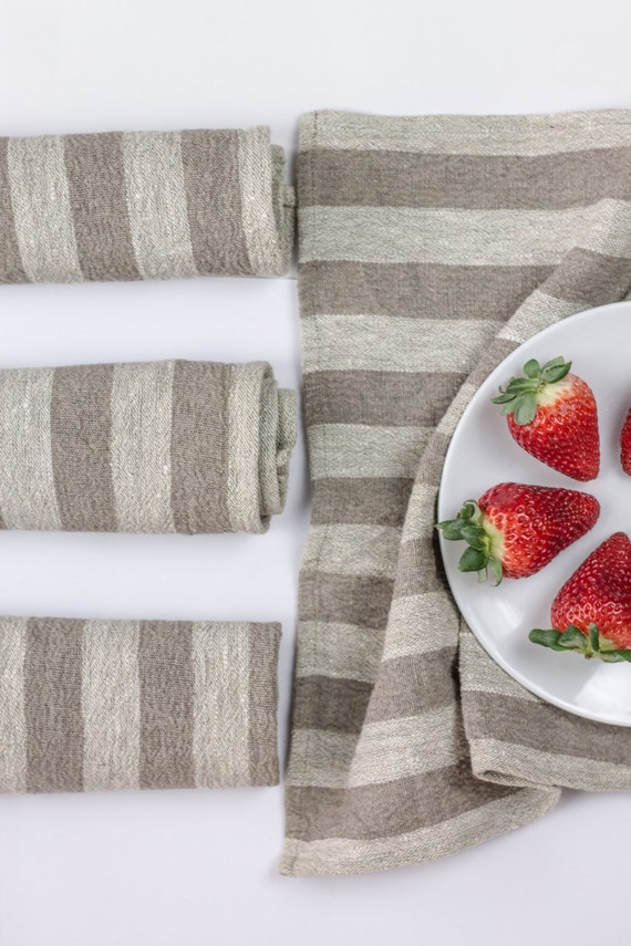 Linen napkins set of 4 rustic linen napkins pure linen