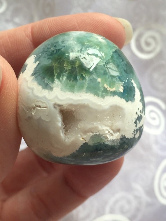 Ocean Jasper Green And White Ocean Jasper Stone By Shspirithouse