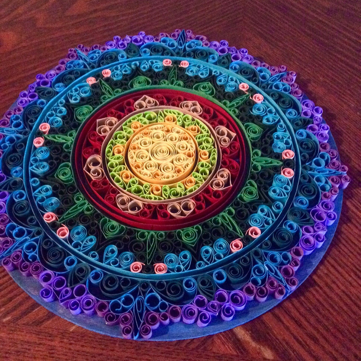 Made to Order Custom Colors Quilled Mandala Wall Art