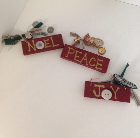 set of peace noel rustic small wood signs primitive set of peace noel rustic small wood signs primitive