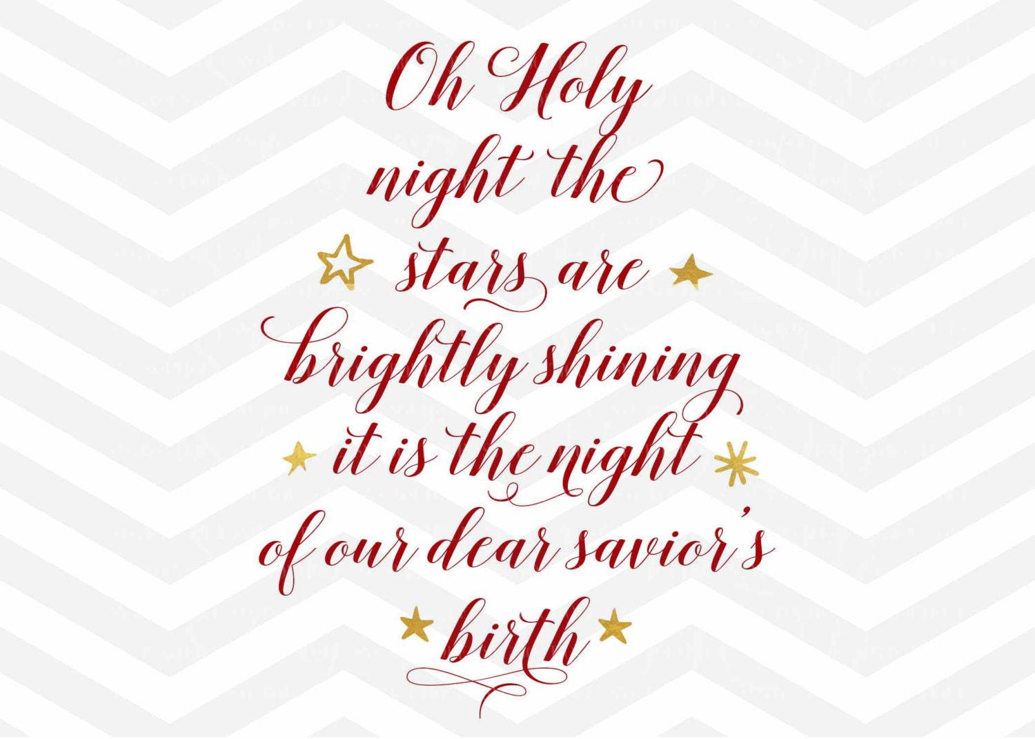 Download Oh Holy Night SVG File Christmas Cut File Holidays SVG