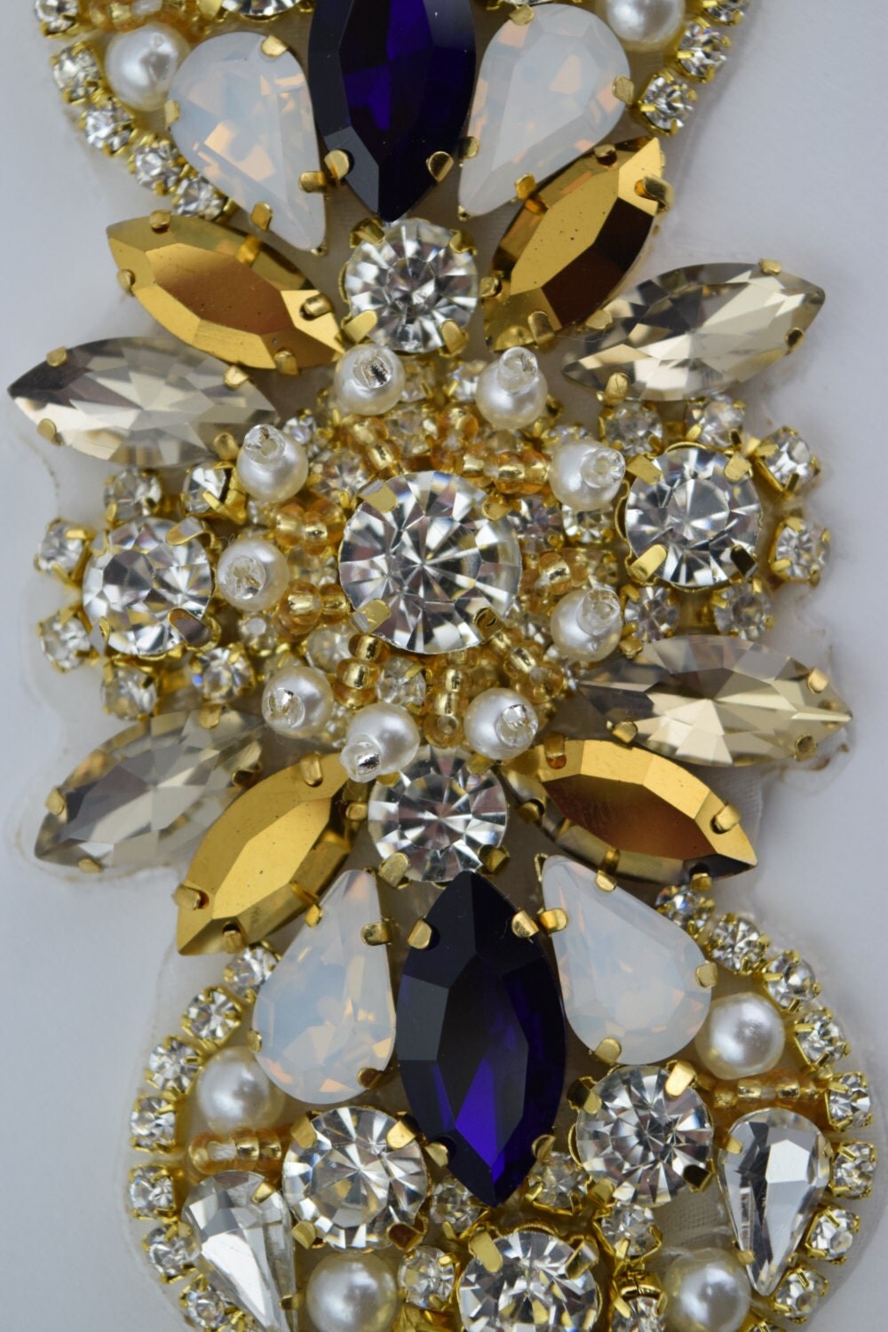 Gold Applique Wholesale Bridal Trim Gold and by CrystalTrimming