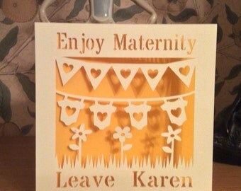 Papercut - Personalised Maternity Leave Card