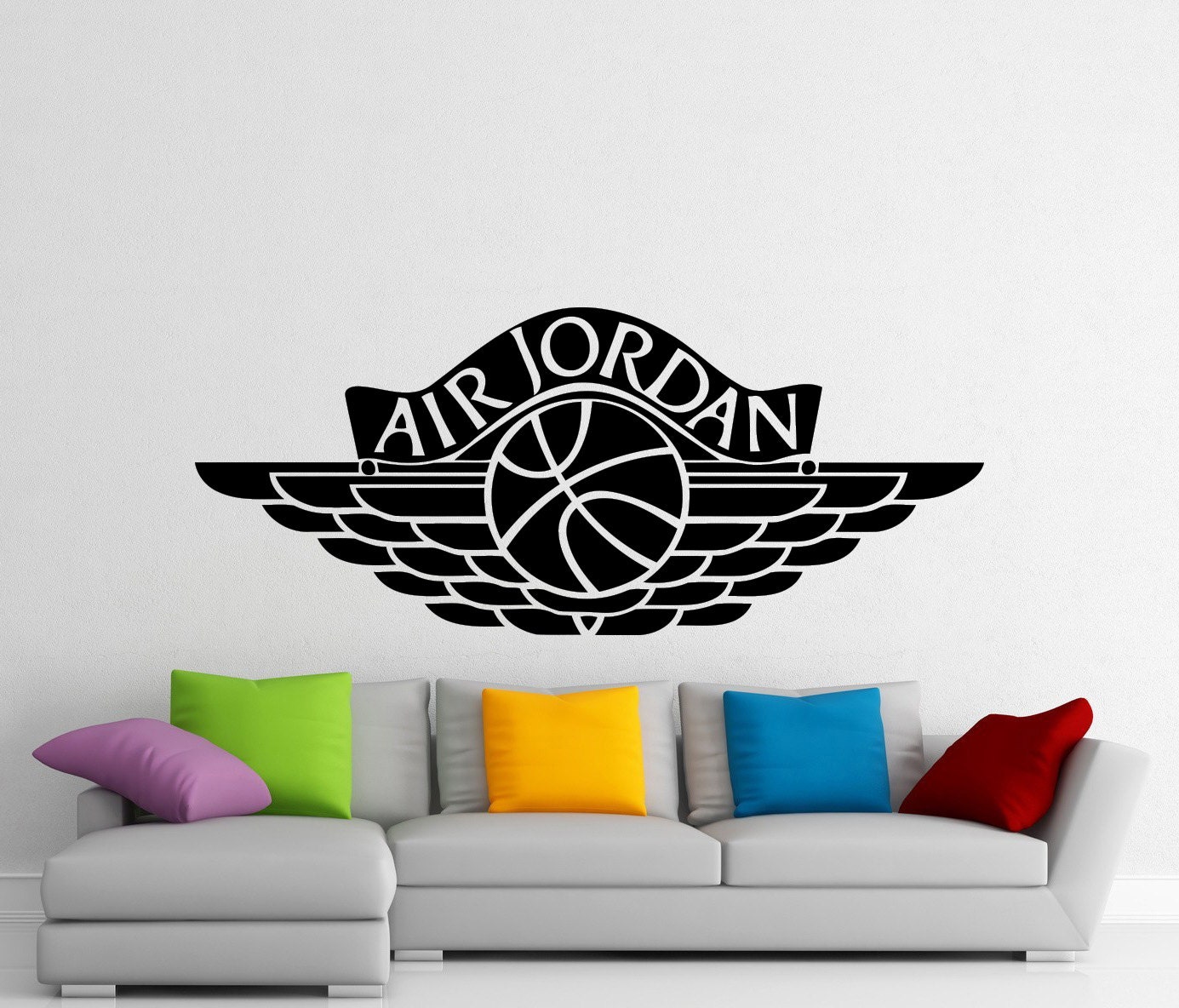 Air Jordan Wall Sticker Sports Basketball Logo Vinyl Decal