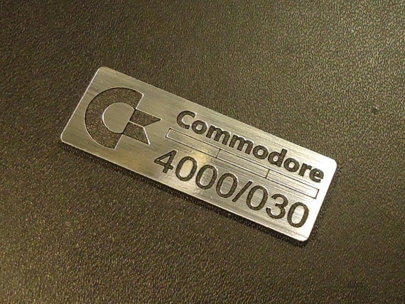 Commodore Amiga 4000/030 Label / Logo / Sticker / Badge 42 x