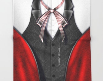Black Butler Grell Sutcliff Top Throw Blanket