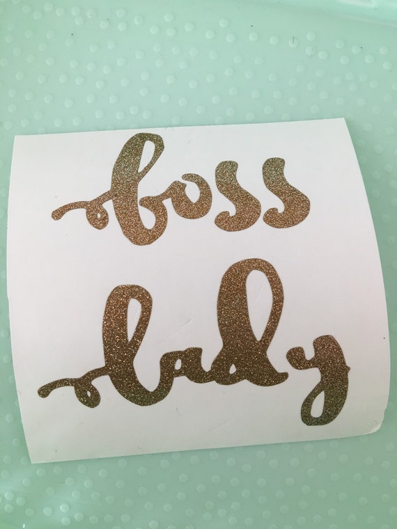 Boss lady decal by YoungMamaBearCo on Etsy