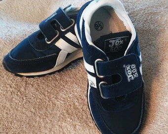 LP 26SS Velcro-strap Sneaker Blue Suede Leather 606506