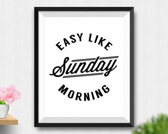 Easy like sunday | Etsy