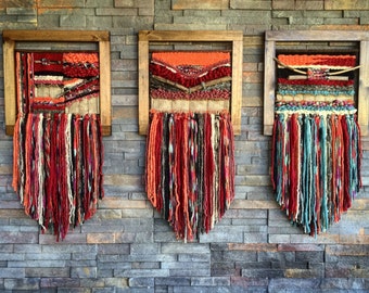 Woven wall hanging