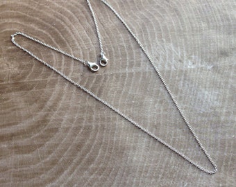 Oval Cable Link/Medium Weight Sterling Silver Chain - Double Lobster Clasps for Mama Metal // Pick Your Length