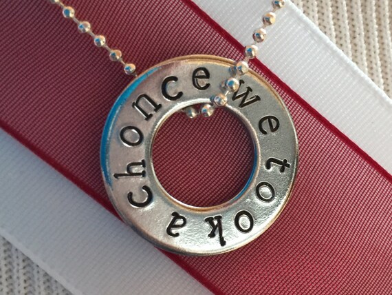 One Direction "We Took A Chonce" Niall Horan - Washer Pendant