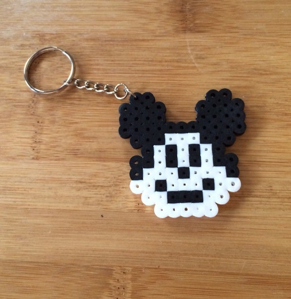 Mickey Mouse Perler Bead Keychain