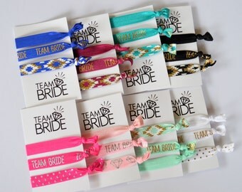 Team Bride Hair Ties - Bachlorette Hair Ties