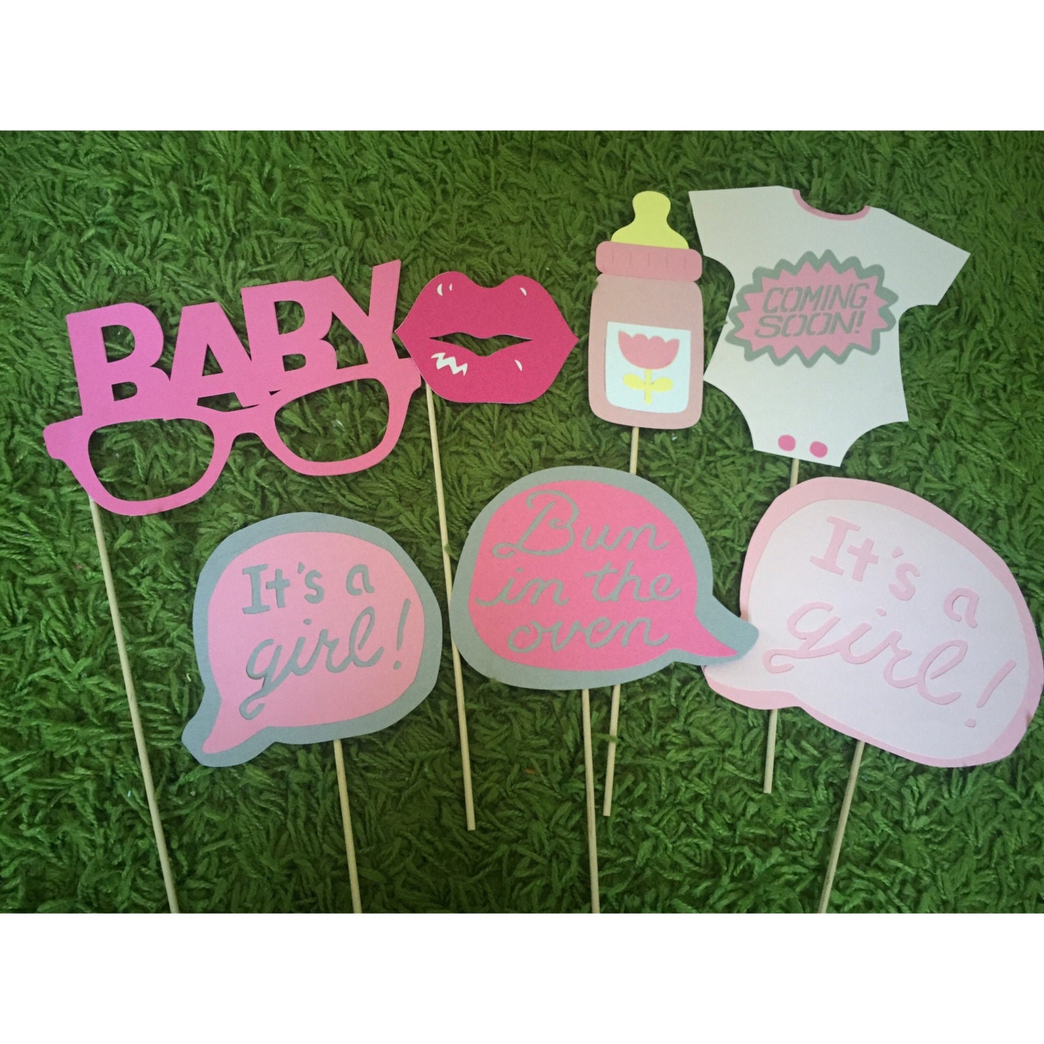 Girl Baby Shower Photo Booth Frame baby shower Photo Frame