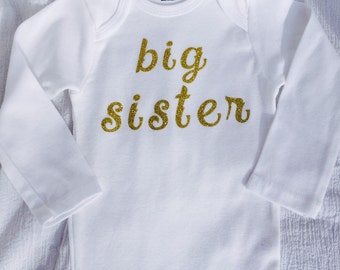 Big Sister Shirt, Big Sister onesie, Big Sister gift, Onesie for big sister, sibling shirts, Unique Onesies, personalized onesies, Onesies